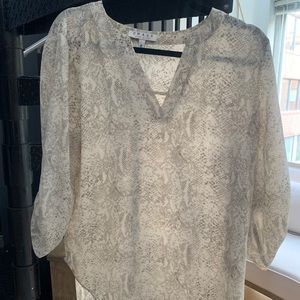 Chaus snakeskin blouse